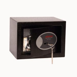 Phoenix Compact Home / Office Safe SS0721K with Keylock showing door open a little