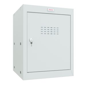 Phoenix CL0544 Size 2 Cube Locker with Key Lock / Combination Lock / Electronic Lock - Keylock, Red