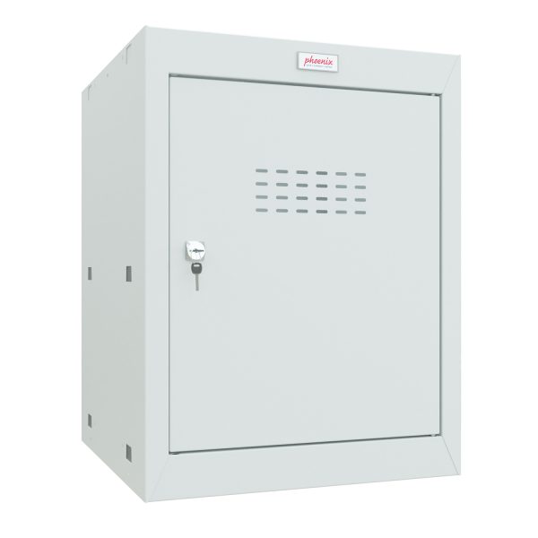 Phoenix CL0544 Size 2 Cube Locker with Key Lock / Combination Lock / Electronic Lock - Keylock, Red