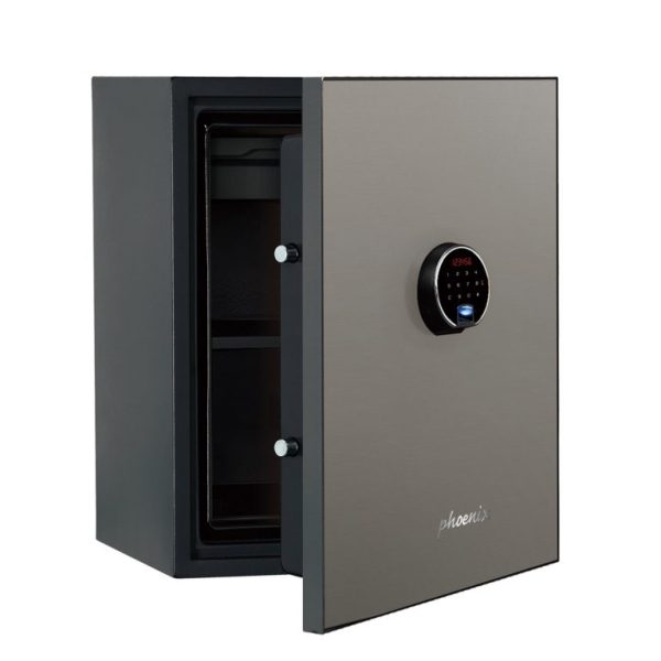 Phoenix Spectrum Plus LS6012F Size 2 Luxury Fire Safe with Titanium Black / Silver or Gold Door Panel and Electronic Lock - Silver