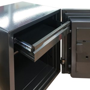Phoenix Spectrum Plus LS6012F Size 2 Luxury Fire Safe with Titanium Black / Silver or Gold Door Panel and Electronic Lock