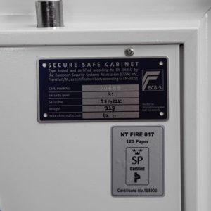 Phoenix Fire Fox SS1622 Size 2 Fire & S2 Security Safe with Key Lock or Electronic Lock