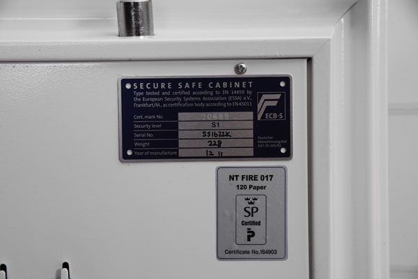 Phoenix Fire Fox SS1622 Size 2 Fire & S2 Security Safe with Key Lock or Electronic Lock