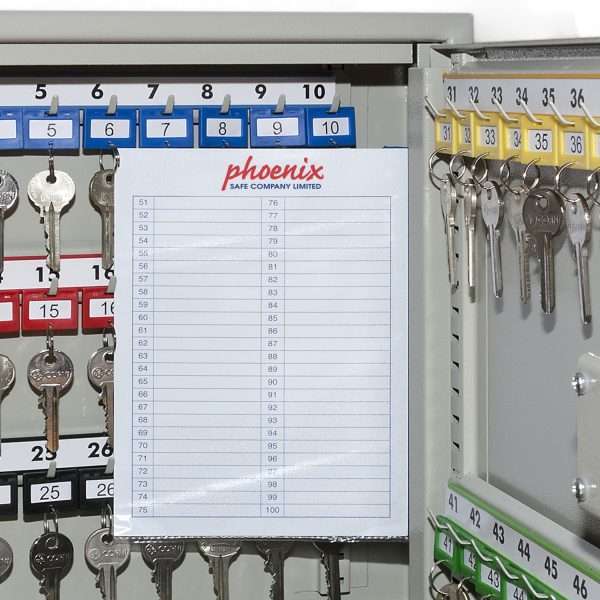 Phoenix 200 Hook Extra Security Key Cabinet KC0073 with Key / Electronic or Combination Lock - Keylock