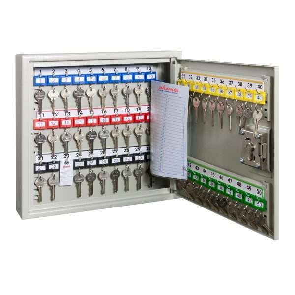Phoenix 50 Hook Extra Security Key Cabinet KC0071K with Key Loc
