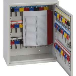 Phoenix Deep Key Cabinet KC0301 50 Hook with Key, Electronic or Mechanical combination Lock - Combination lock