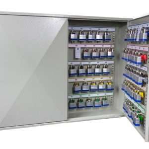 Phoenix Deep Plus & Padlock Key Cabinet KC0503 50 Hook with Lock