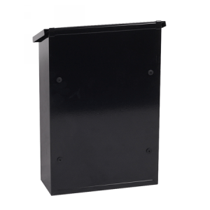 Phoenix Villa Top Loading Letter Box MB0114KB in Black with Key Lock