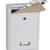 Buy Online Ireland: Phoenix Letra Front Loading Letter Box MB0116KB in Black or White with Key Lock
