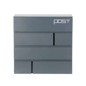 Phoenix Estilo Top Loading Letter Box MB0121KA in Graphite Grey with Key Lock