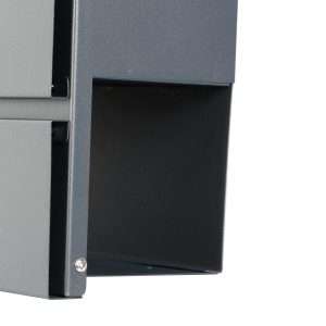 Phoenix Estilo Top Loading Letter Box MB0121KA in Graphite Grey with Key Lock