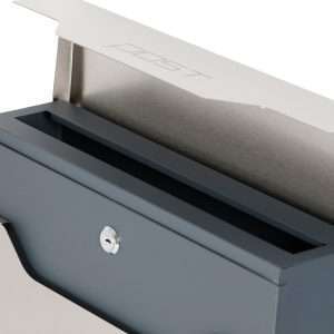 Phoenix Estilo Top Loading Letter Box MB0125KS in Stainless Steel with Key Lock