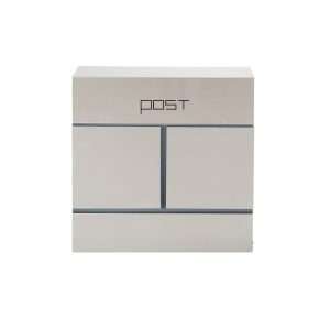hoenix Estilo Top Loading Letter Box MB0124KS in Stainless Steel with Key Lock
