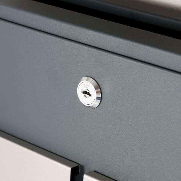 Phoenix Estilo Top Loading Letter Box MB0124KS in Stainless Steel with Key Lock