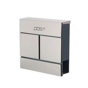 Phoenix Estilo Top Loading Letter Box MB0124KS in Stainless Steel with Key Lock
