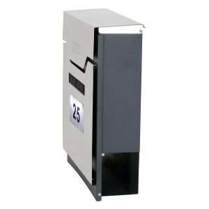 Phoenix Estilo Top Loading Letter Box MB0125KS in Stainless Steel with Key Lock