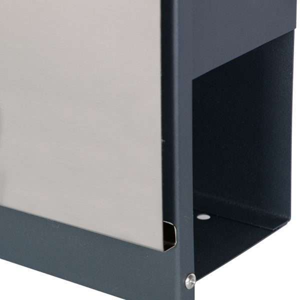 Phoenix Estilo Top Loading Letter Box MB0125KS in Stainless Steel with Key Lock