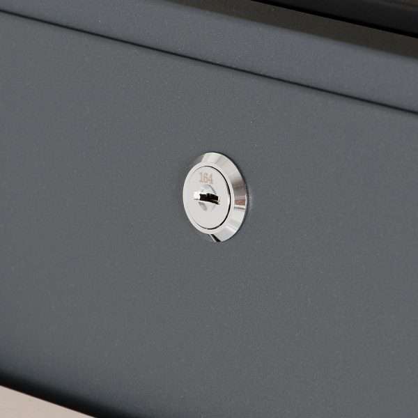 Phoenix Estilo Top Loading Letter Box MB0125KS in Stainless Steel with Key Lock