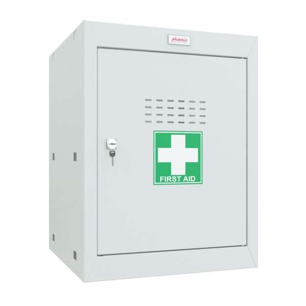 Buy Online Ireland: Phoenix MC0544GG Size 2 Light Grey Medical Cube Locker with Key, Electronic or Combination Lock