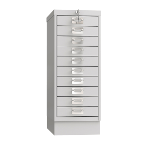 Phoenix MD Series MD0604G 10 Drawer Multidrawer Cabinet in Grey with Key Lock