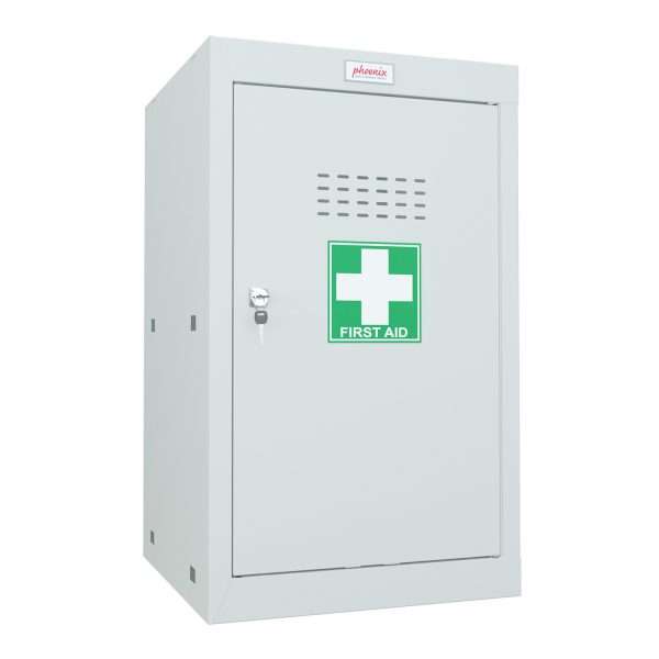 Buy Online Ireland: Phoenix MC0644GG Size 3 Light Grey Medical Cube Locker with Key, Combination or Electronic Lock