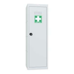 Phoenix MC1244GG Size 4 Light Grey Medical Cube Locker with Key, Combination or Electronic Lock