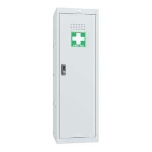 Phoenix MC1244GG Size 4 Light Grey Medical Cube Locker with Key, Combination or Electronic Lock
