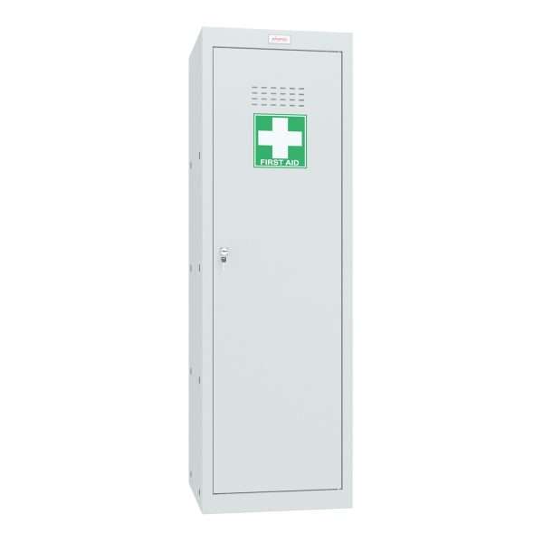 Phoenix MC1244GG Size 4 Light Grey Medical Cube Locker with Key, Combination or Electronic Lock