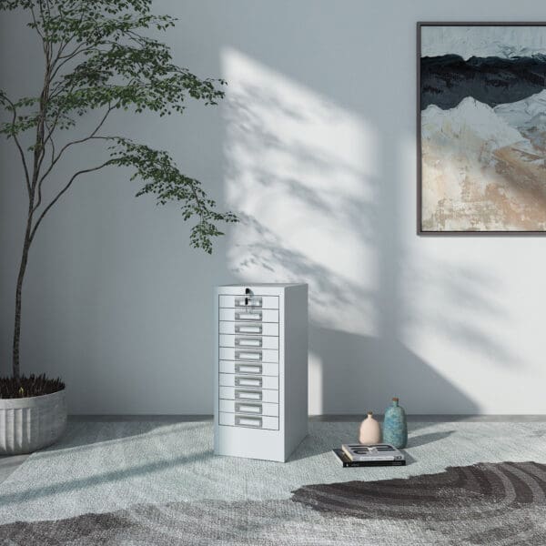 Phoenix MD Series MD0604G 10 Drawer Multidrawer Cabinet in Grey with Key Lock - With Free Delivery! - Image 2