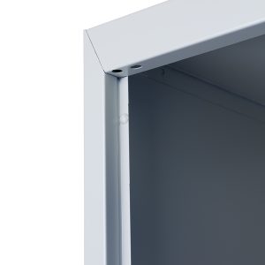 Phoenix PL Series PL2160G 2 Column 2 Door Personal Locker Combo Grey Body with Red, Grey or Blue Door