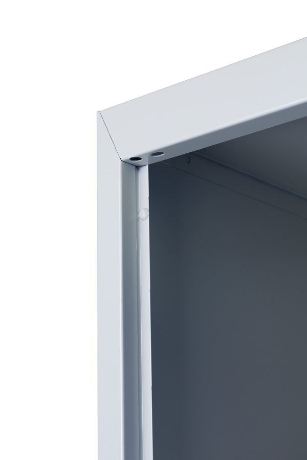 Phoenix PL Series PL2160G 2 Column 2 Door Personal Locker Combo Grey Body with Red, Grey or Blue Door