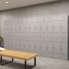 Phoenix PL 300D Series PL1233GGK 1 Column 2 Door Personal locker in Grey with Key / Combination / Electronic Lock