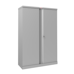 Phoenix SCL Series SCL1491G 2 Door 3 Shelf Steel Storage Cupboard Grey Body & Red, Blue or Grey Doors with Key or Electronic Lock