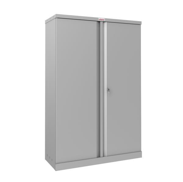 Phoenix SCL Series SCL1491G 2 Door 3 Shelf Steel Storage Cupboard Grey Body & Red, Blue or Grey Doors with Key or Electronic Lock