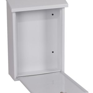 Phoenix Villa MB0114KW Top Loading Mail Box in White with Key Lock