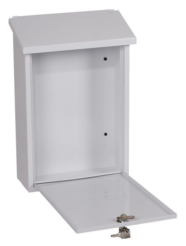 Phoenix Villa MB0114KW Top Loading Mail Box in White with Key Lock