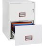 Phoenix World Class Vertical Fire File FS2252K 2 Drawer Filing Cabinet with Key / Fingerprint Lock
