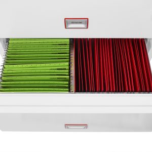 Phoenix World Class Lateral Fire File FS2412 2 Drawer Filing Cabinet with Key, Electronic or Fingerprint Lock - Electronic lock