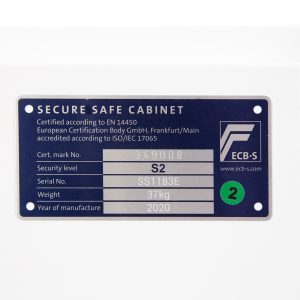 Phoenix Fortress SS1183 size 3 S2 Security Safe with Key / Electronic Lock